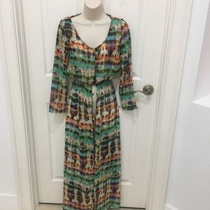 Tie Dye Print Kimono